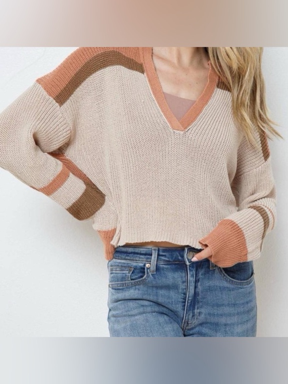 Free People Lambswool/Cashmere Blend Sweater